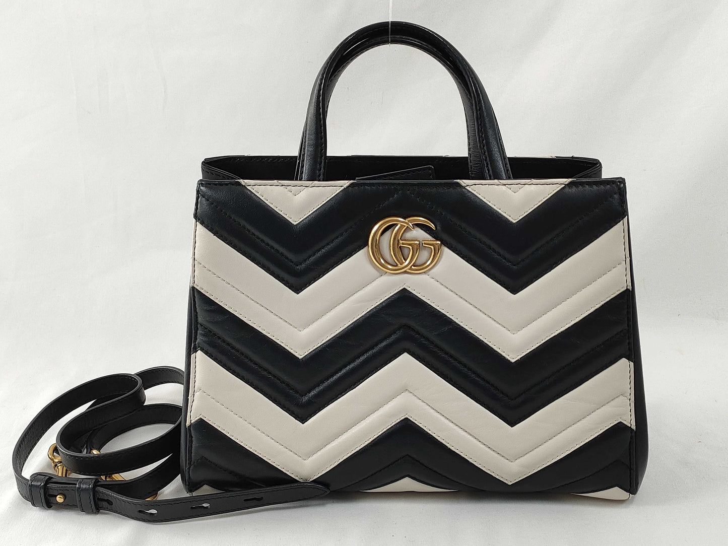 GUCCI 2-Way Bag GG Marmont Handbag