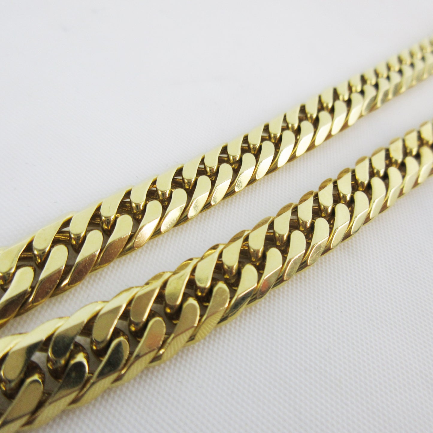 6-sided double 18K gold Kihei necklace, 100.8g