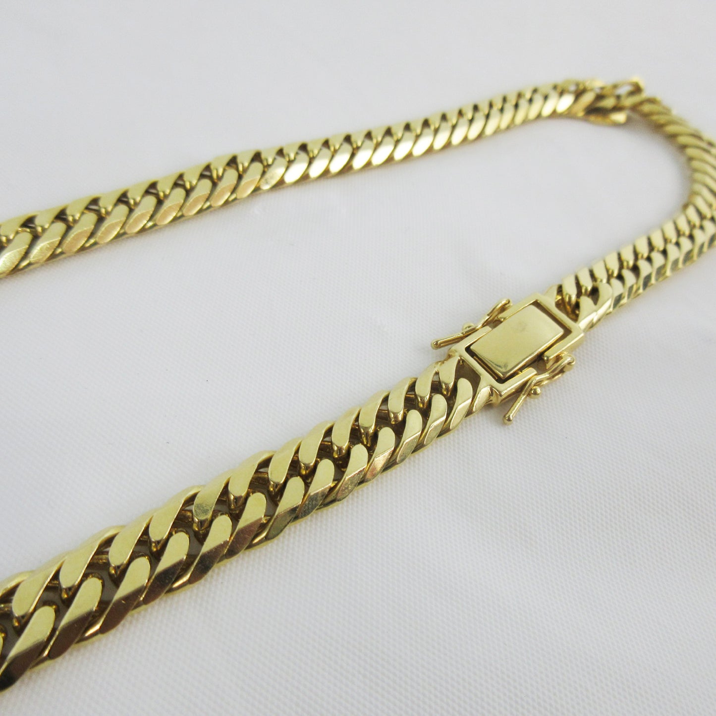 6-sided double 18K gold Kihei necklace, 100.8g