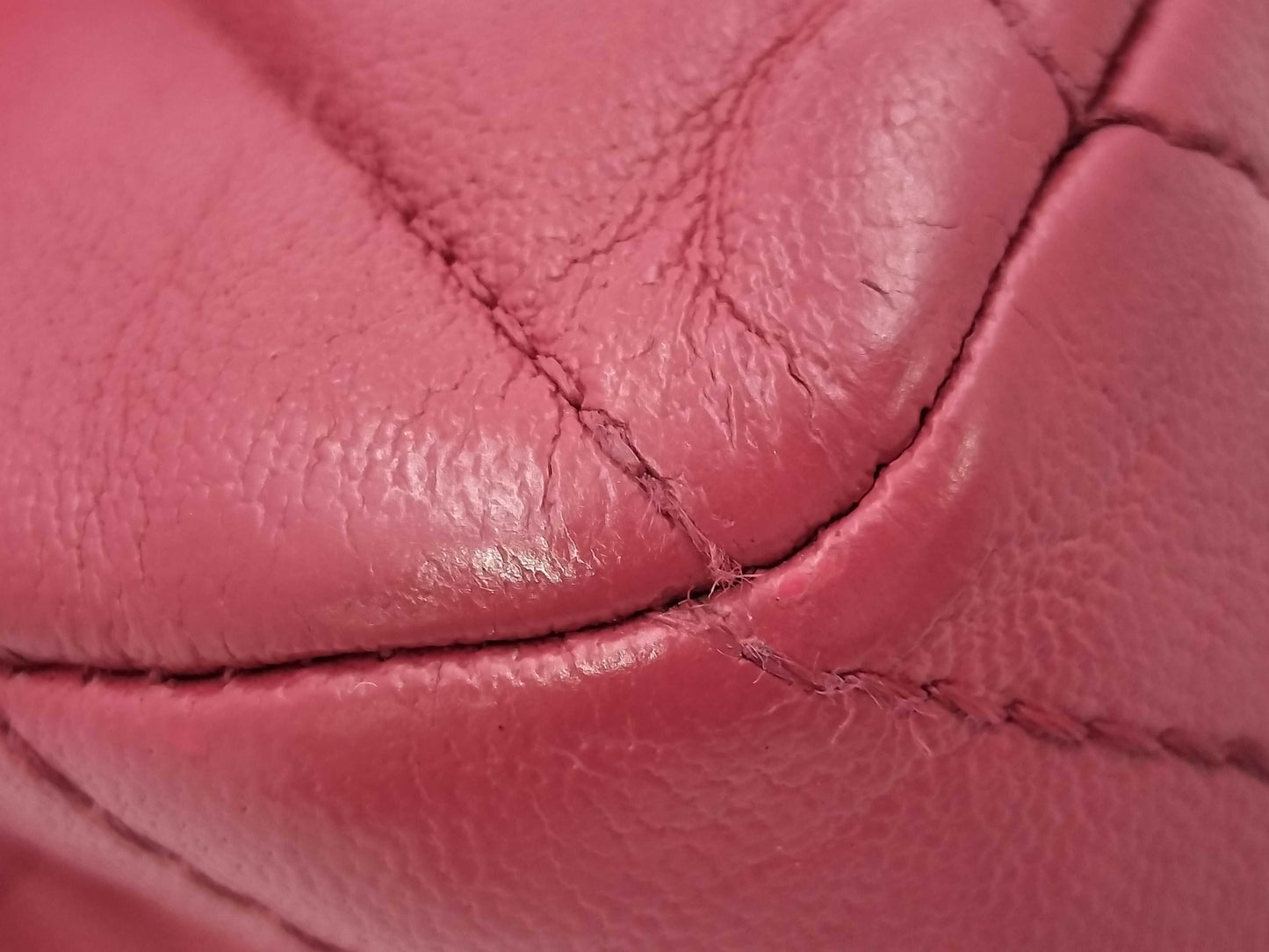 CHANEL Lamb V-Stitch Double Flap 25 Shoulder Bag