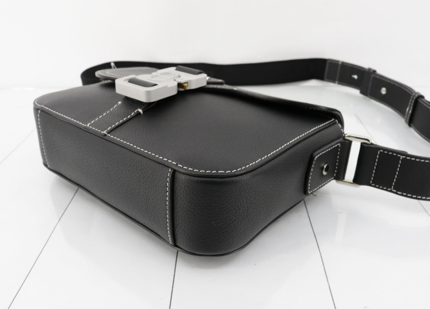Dior Saddle Leather Black Shoulder Bag