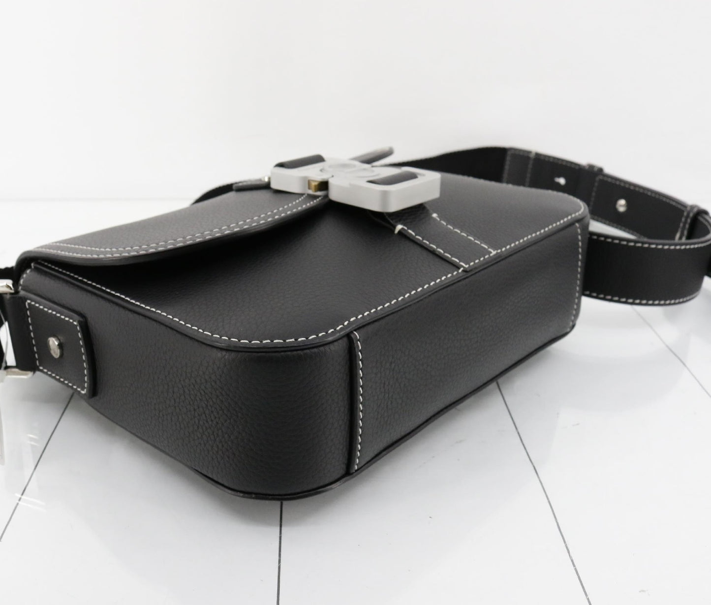 Dior Saddle Leather Black Shoulder Bag