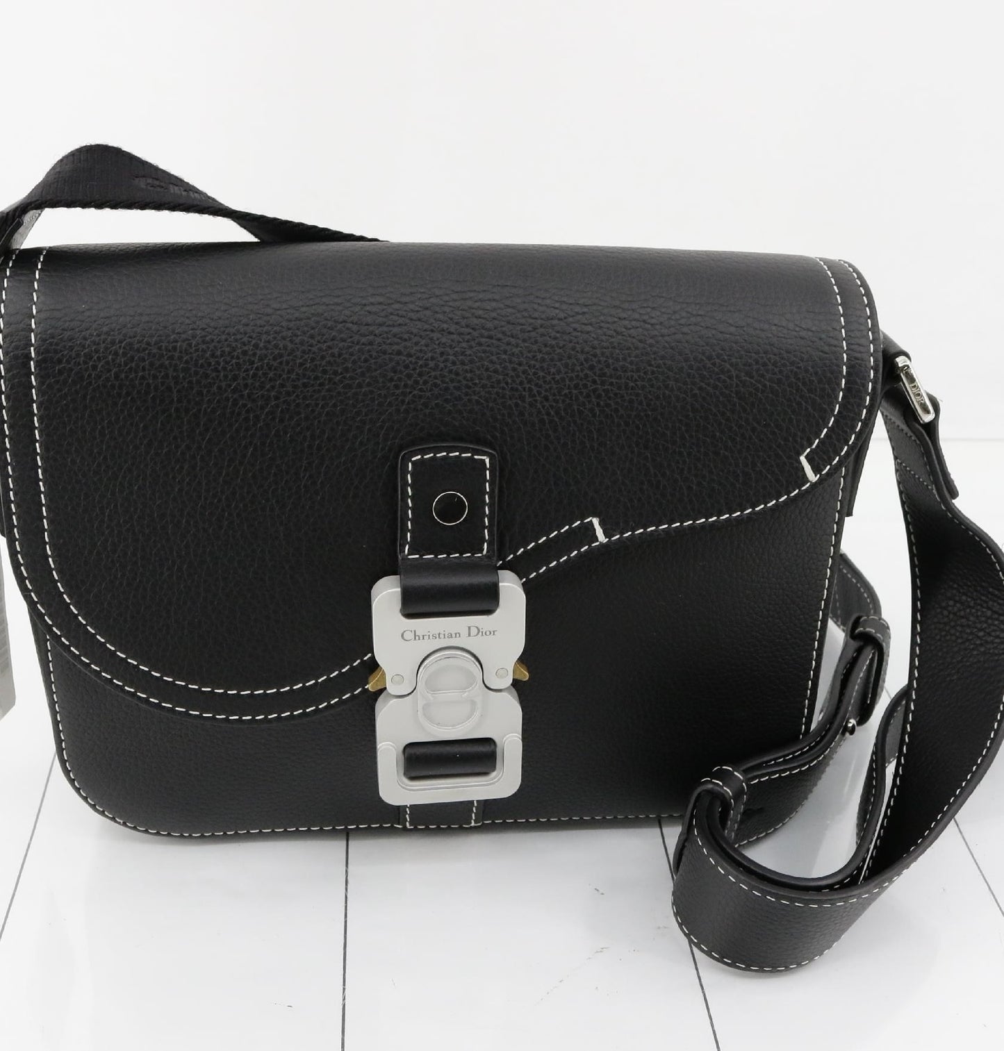 Dior Saddle Leather Black Shoulder Bag