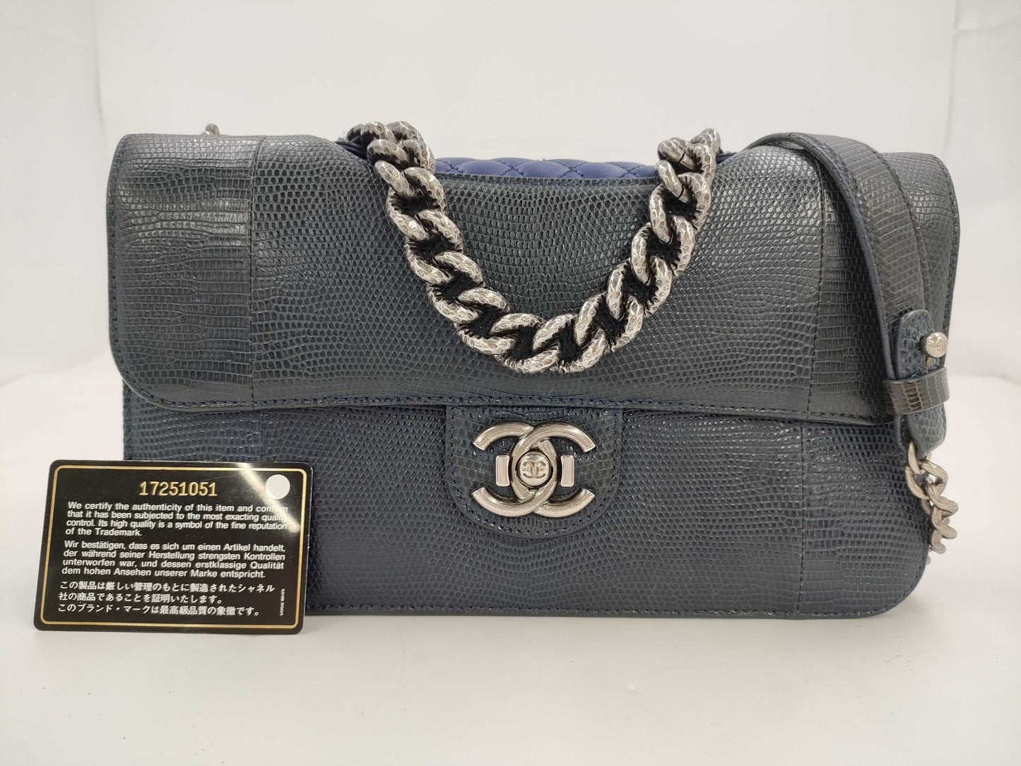 CHANEL Chanel Chain Shoulder Bag 2-Way Handbag Lizard Skin Shoulder Bag