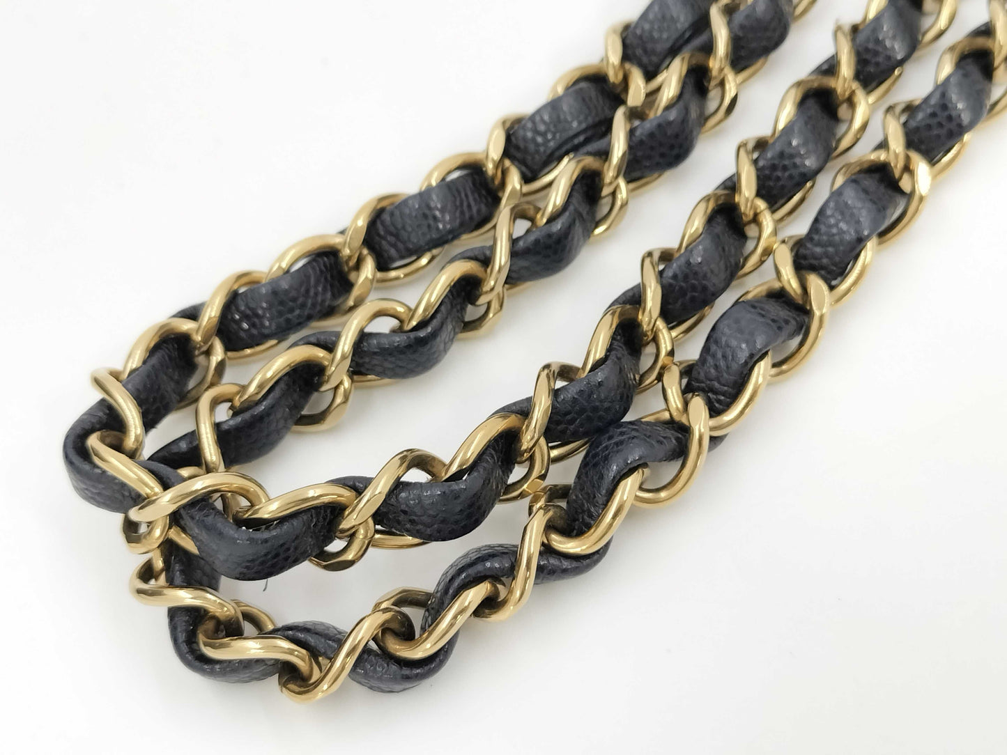 CHANEL CHANEL BAG MATELASSE CAVIAR SKIN 25CM MICROCHIP NAVY CHAIN SHOULDER KJAU397E Shoulder Bag