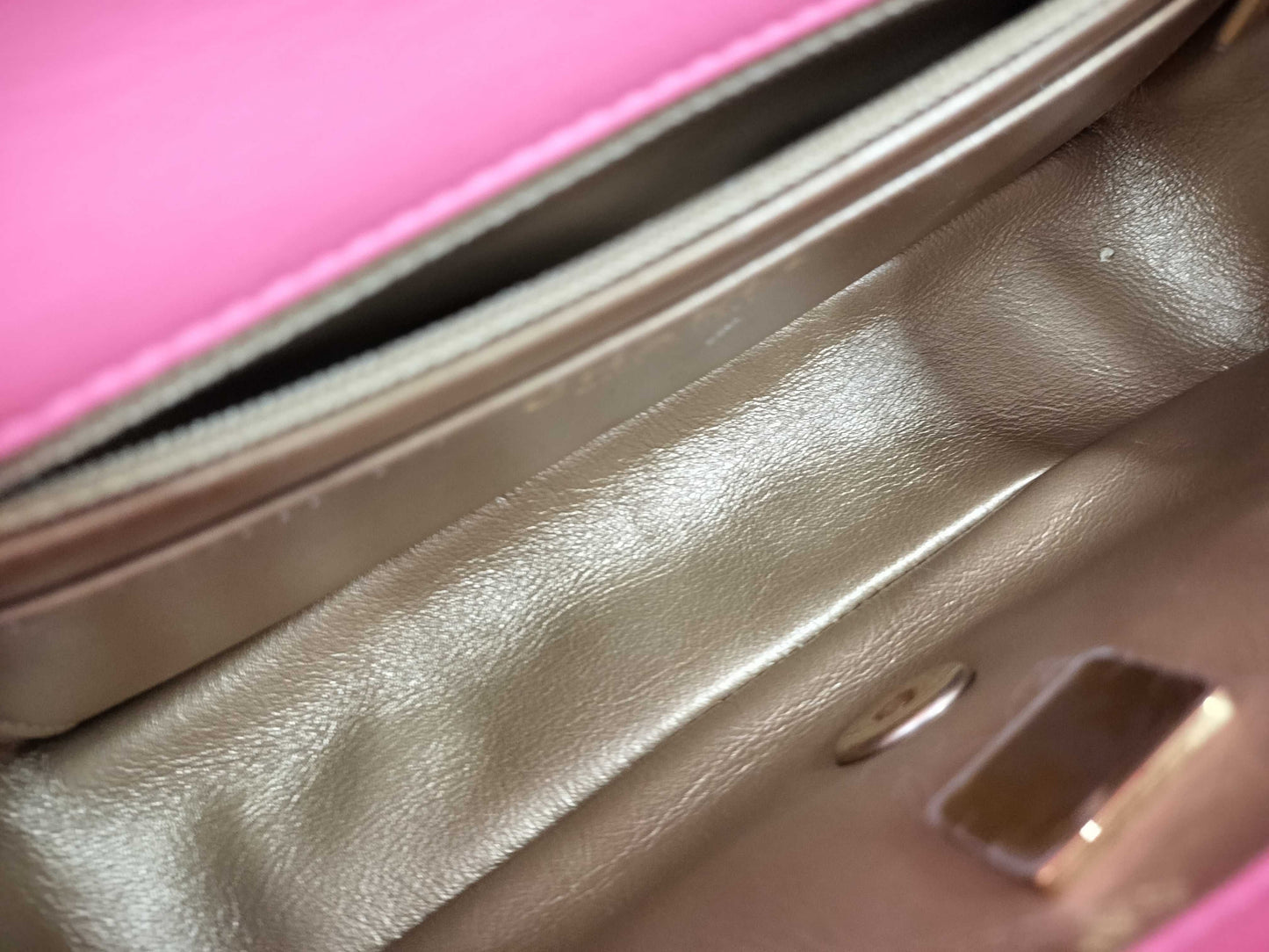 CHANEL CHANEL BAG MATELASSE LAMBSKIN PINK CRUSH MINI RECTANGULAR A37586 MICROCHIP CHAIN GHW AUUNK8TG Shoulder Bag