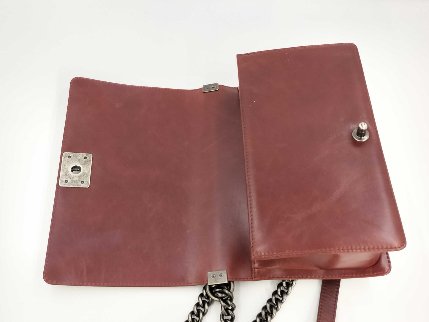 CHANEL CHANEL BAG BOY HANDLE LAMBSKIN NO. 21 W CARD CHAIN STRAP SHW FULLSET 2WAY SHOULDER BAG