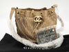CHANEL CHANEL BAG CHEVRON BUCKET DRAWSTRING NO. 25 W/CARD METALLIC GOLD CROSSBODY 25171470 Shoulder Bag