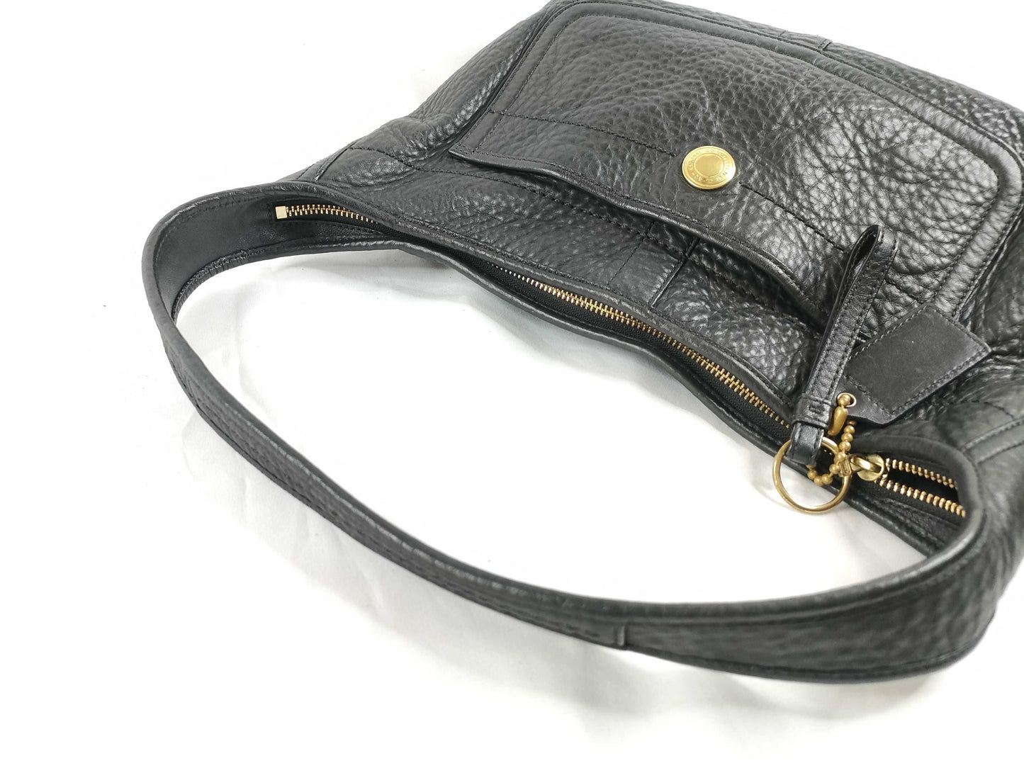 COACH shoulder bag in black calf leather