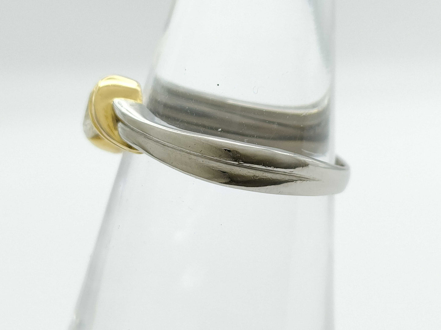 D0.311ct PT900/K18 4.1g Ring