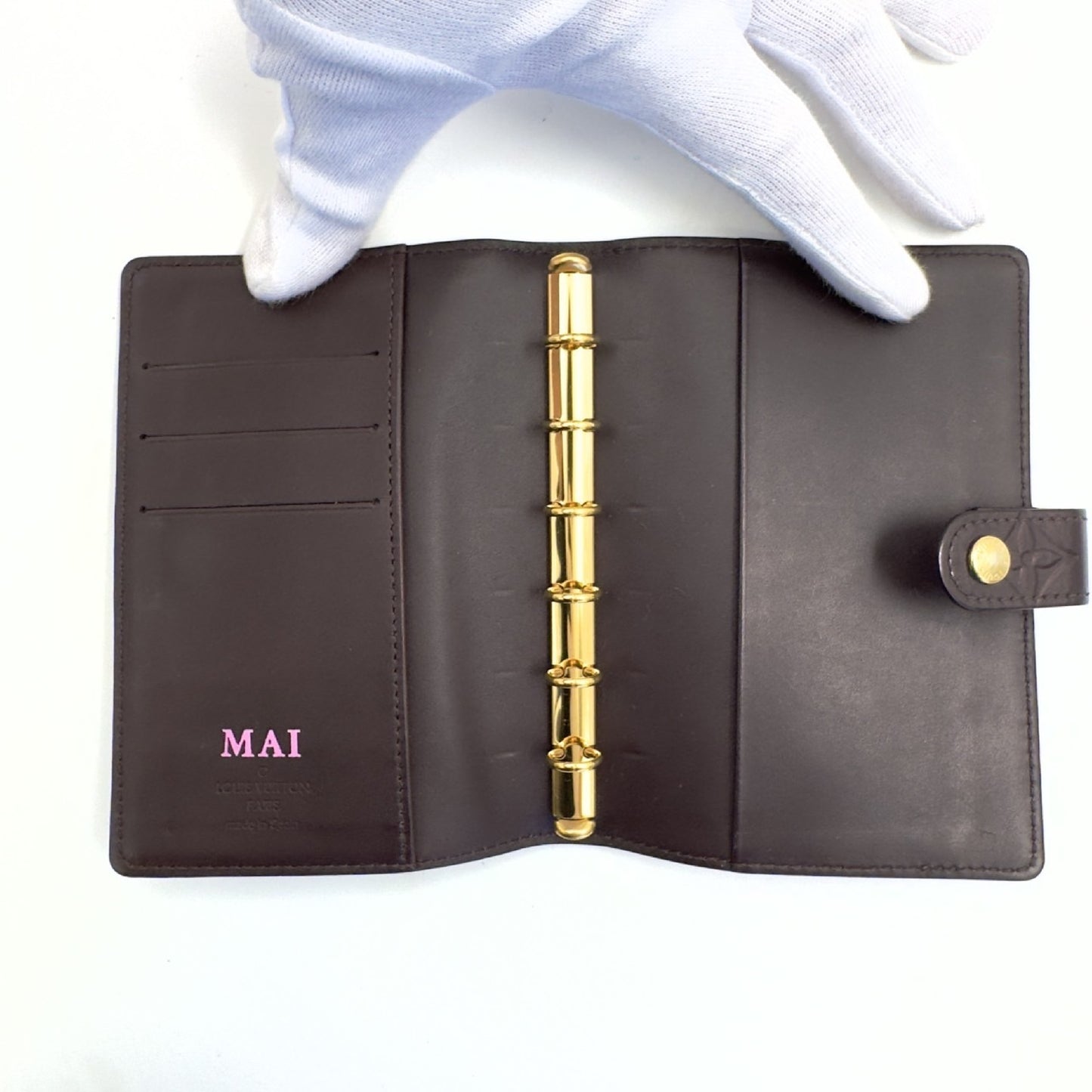 LOUIS VUITTON Vernis Agenda Personalized Planner Cover