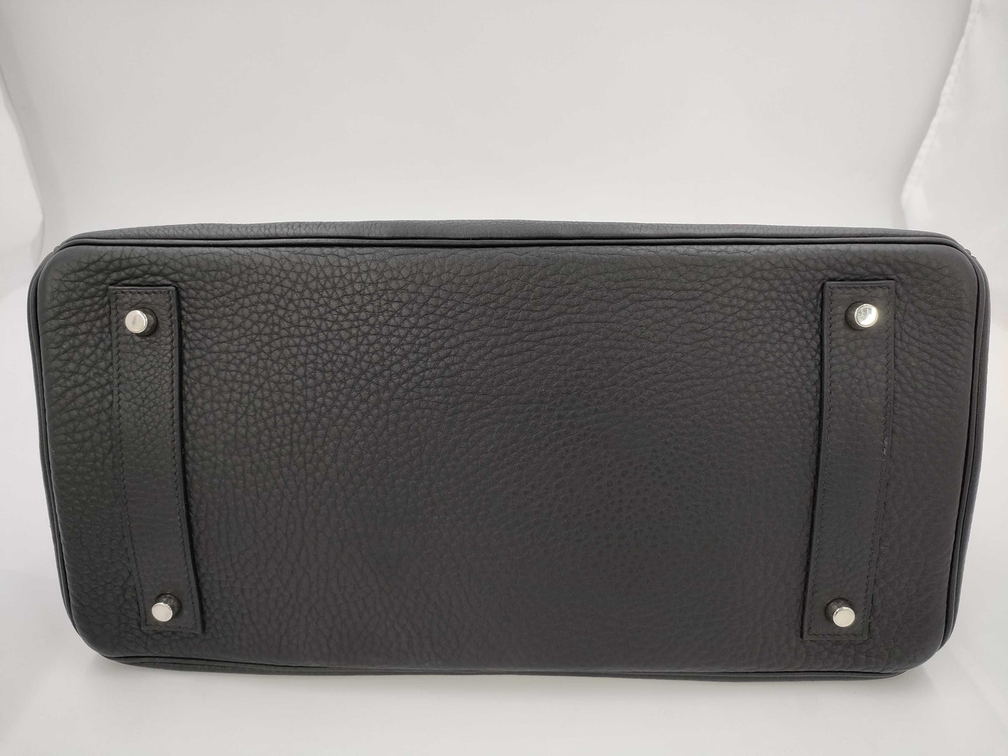 HERMES HERMES Shoulder Birkin Shoulder Bag Taurillon Clemence Black □I Stamp Handbag