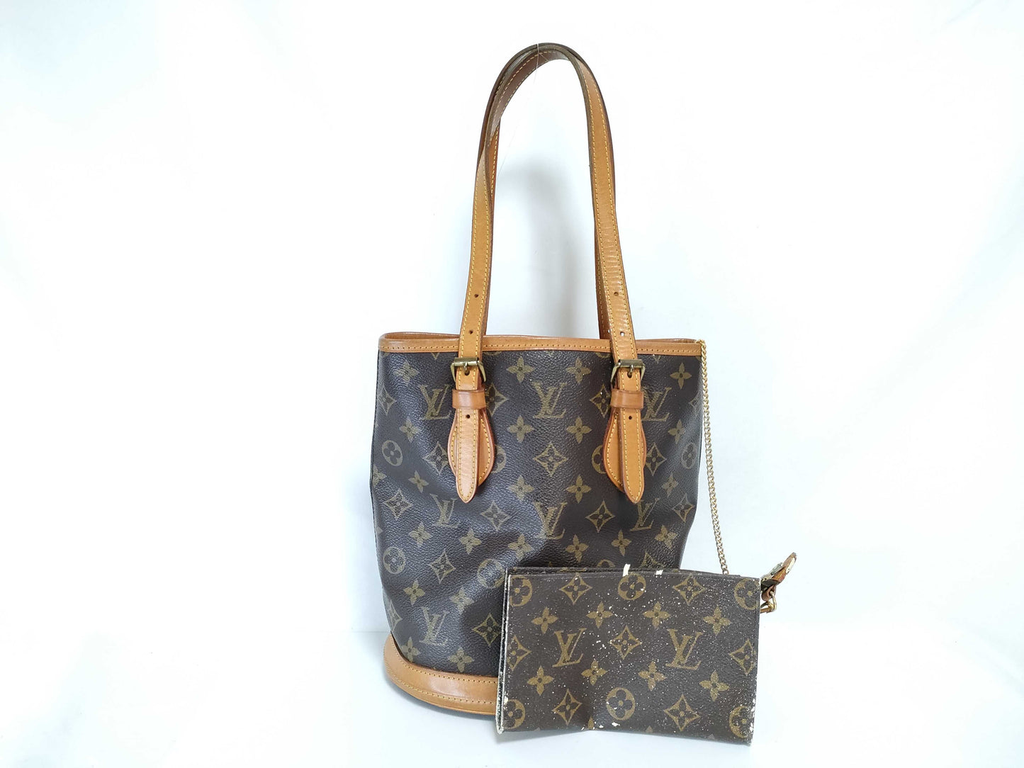 LOUIS VUITTON M42238 Monogram Louis Vuitton Monogram Bucket PM Handbag