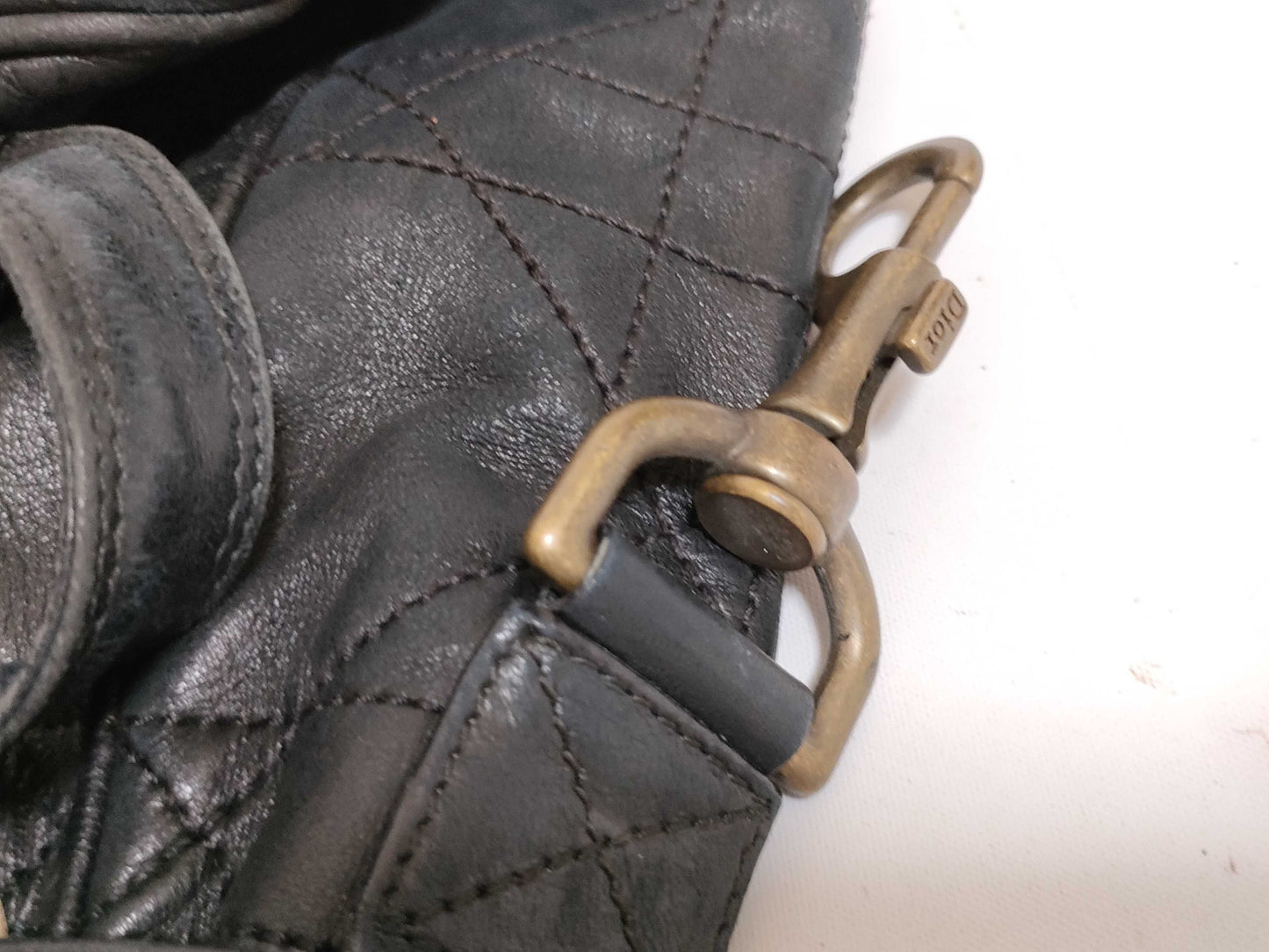 Dior Cannage Drawstring Handbag