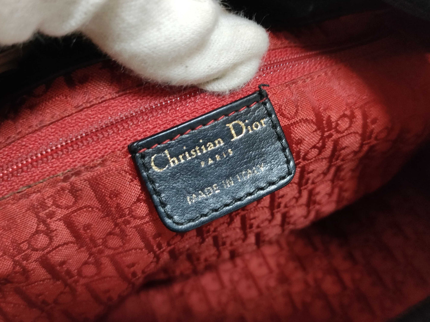 Dior Cannage Drawstring Handbag
