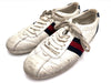 GUCCI 408496 Shima Lace-Up Sneakers, White, Size 36 1/2
