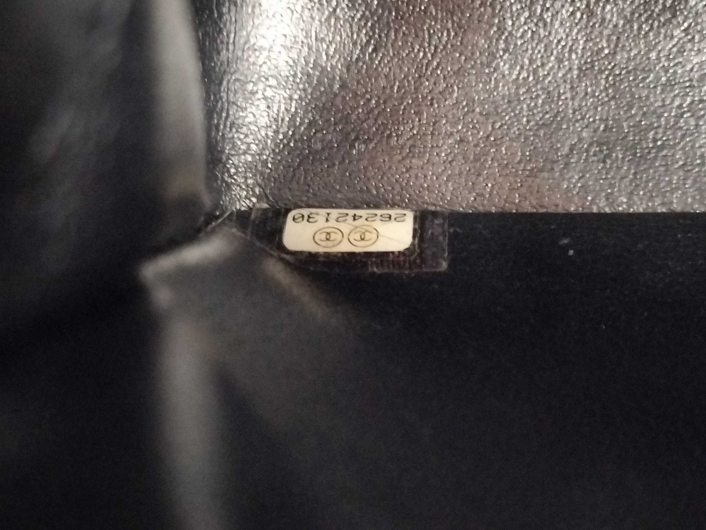 CHANEL Mini Matelasse V-Stitch Chevron Black G Hardware G Card Shoulder Bag
