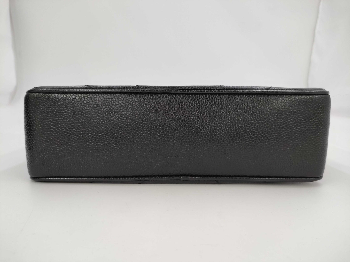 CHANEL Chevron Caviar Leather Chain Shoulder Bag in Black with Gold Hardware, 6877469, No. 6