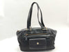 PRADA PRADA Prada Shoulder Bag Handbag Leather and Nylon Black with Triangle Logo and White Tag