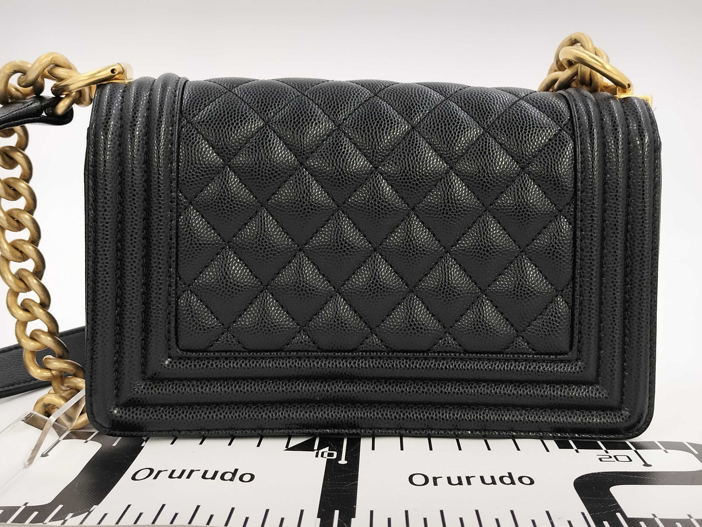 CHANEL Boy Caviar Black Shoulder Bag