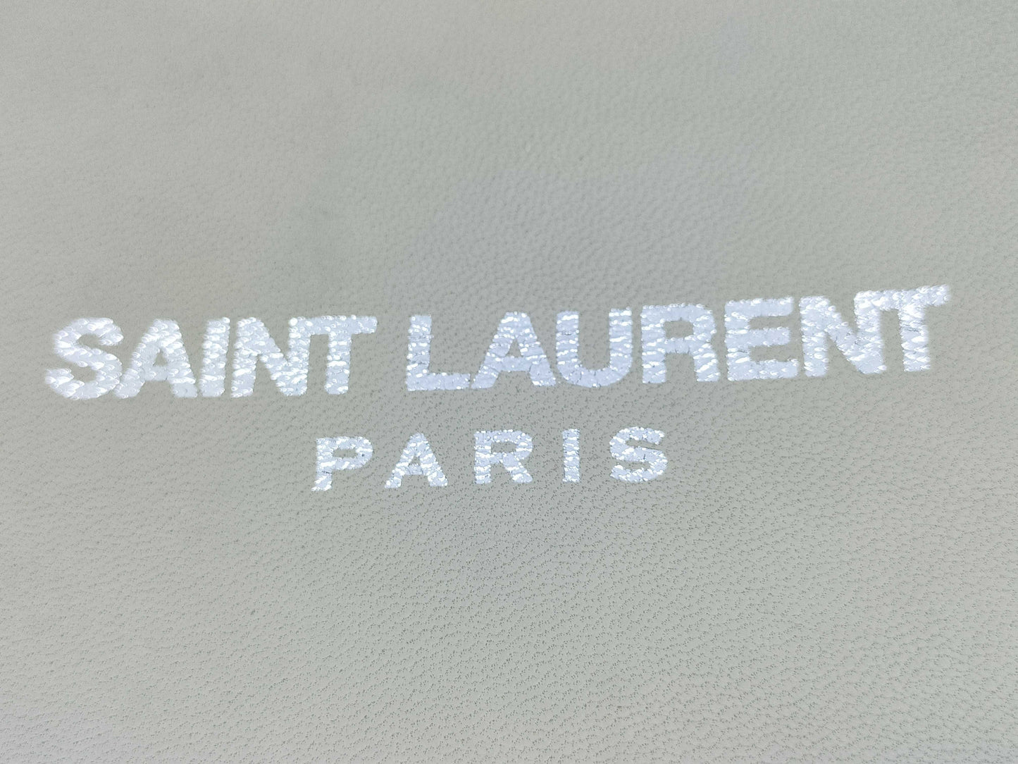 SAINT LAURENT Drawstring Bag Ivory Shoulder Bag