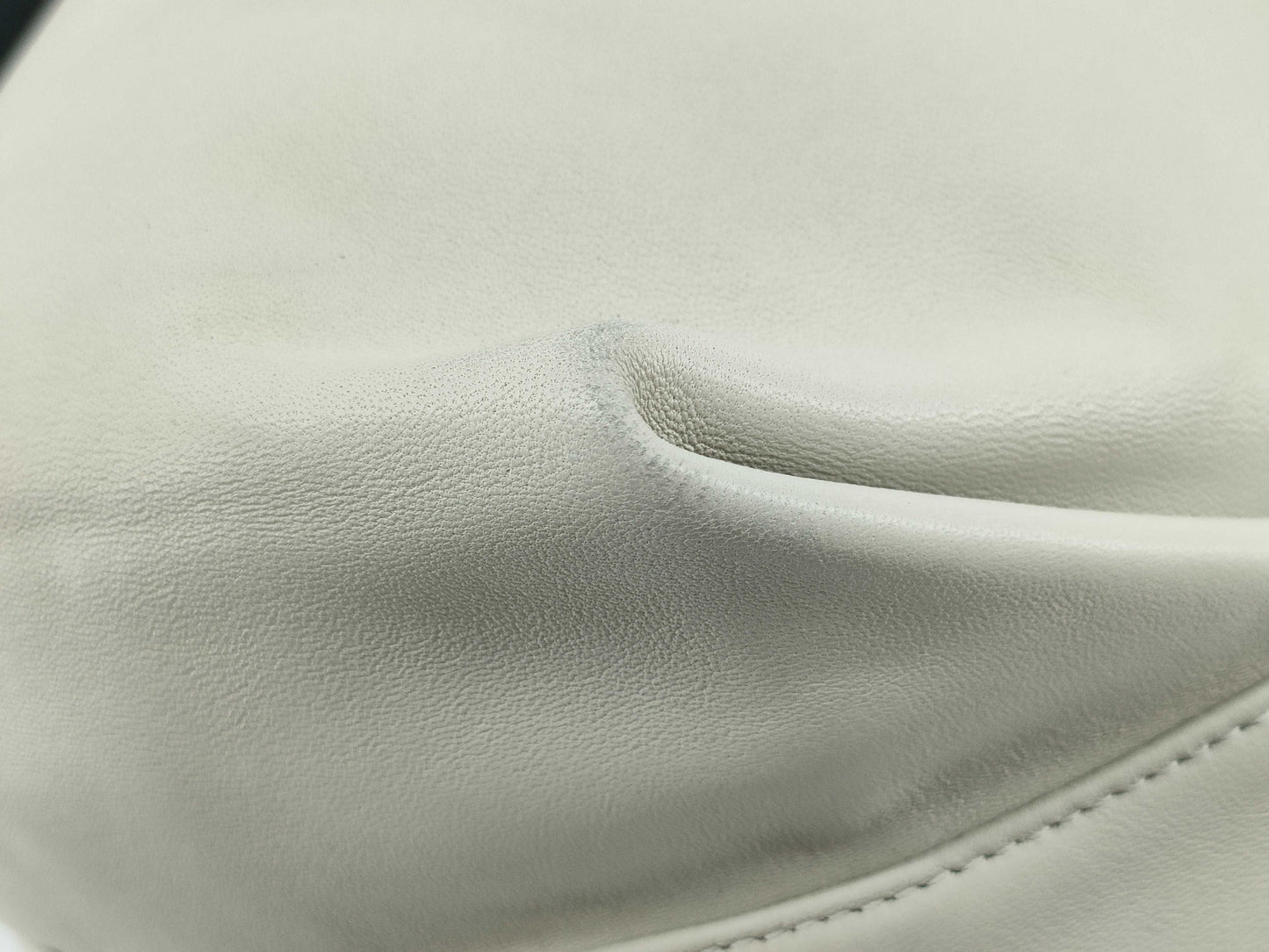 SAINT LAURENT Drawstring Bag Ivory Shoulder Bag