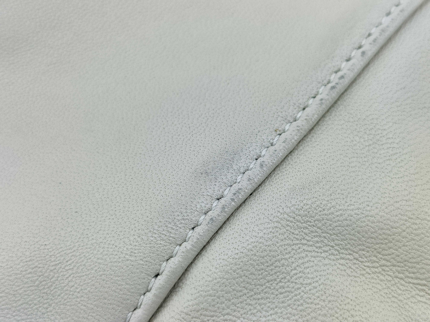 SAINT LAURENT Drawstring Bag Ivory Shoulder Bag
