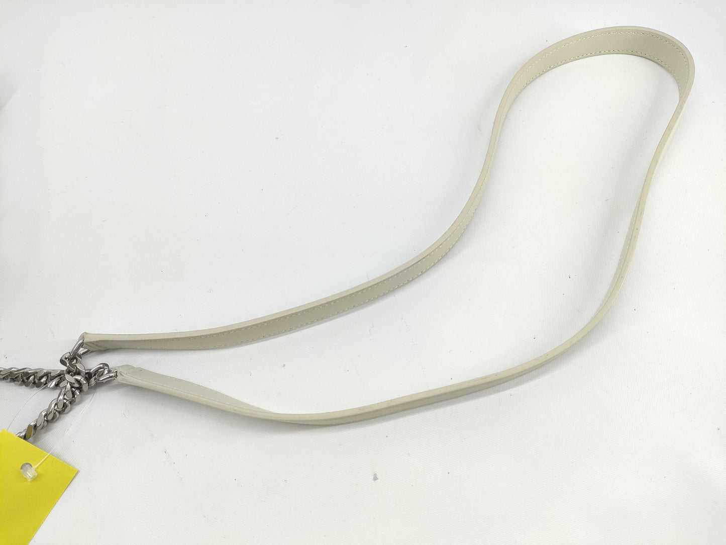 SAINT LAURENT Drawstring Bag Ivory Shoulder Bag