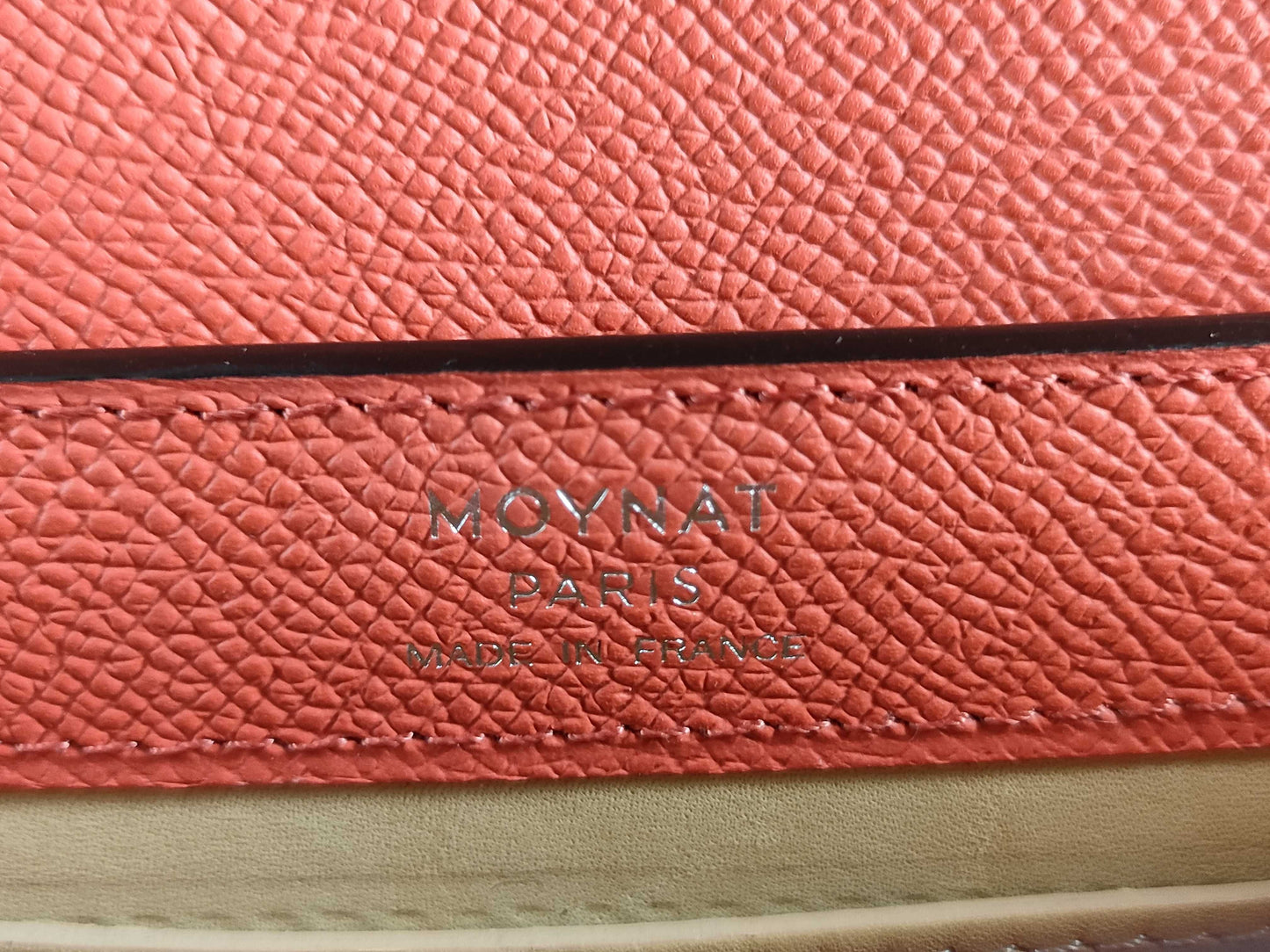 Moynat Regine 2-Way Bag BB Leather Red Shoulder Bag