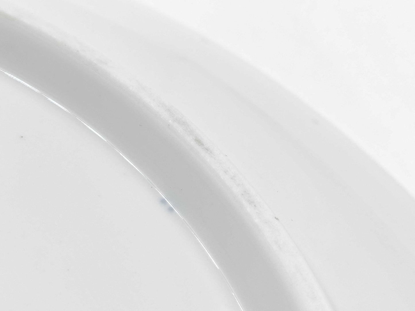 Meissen Porcelain Plate, White and Blue