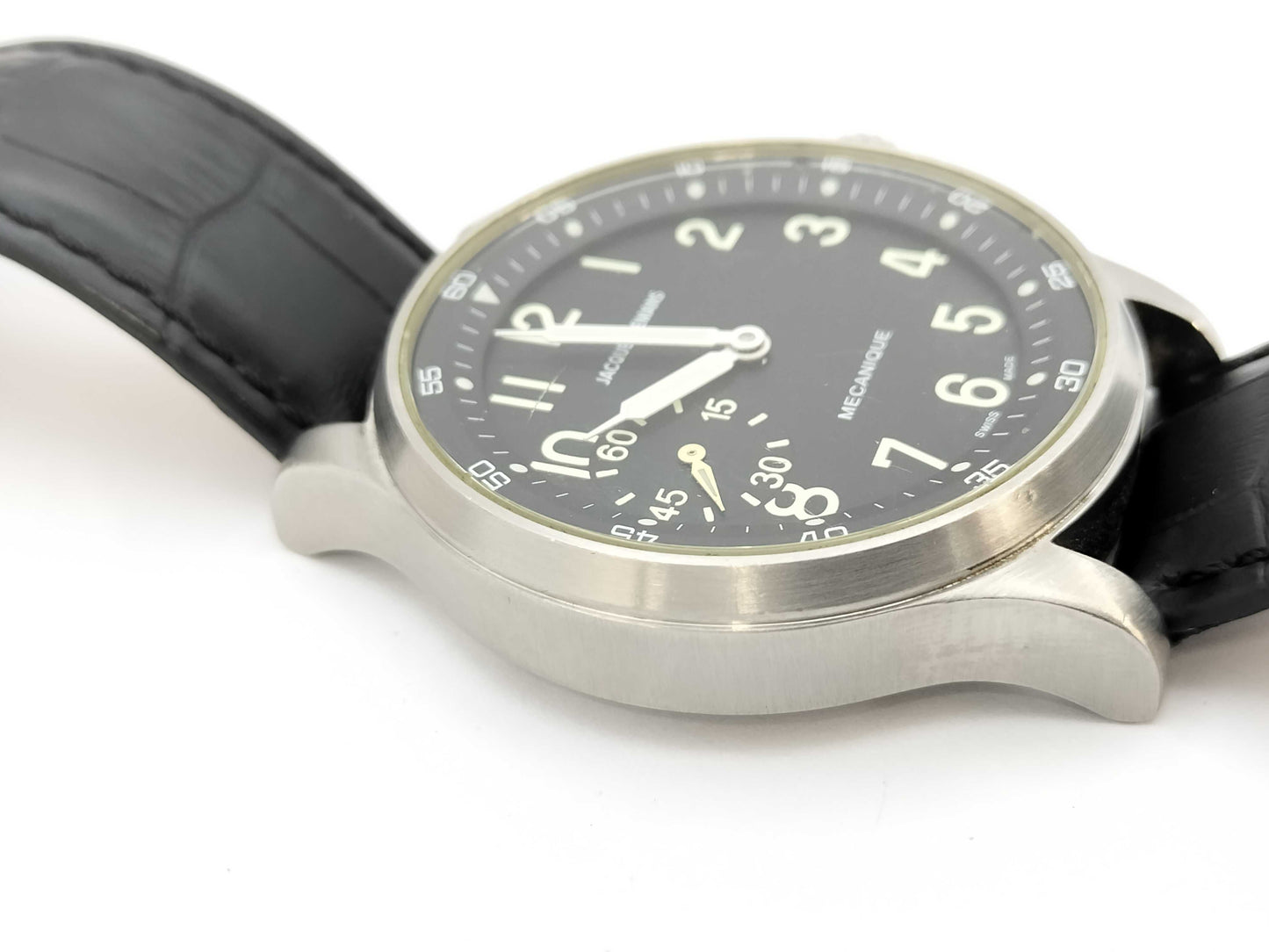 Jacques Lemans 1-1038 Black Dial Manual Winding Men's Watch