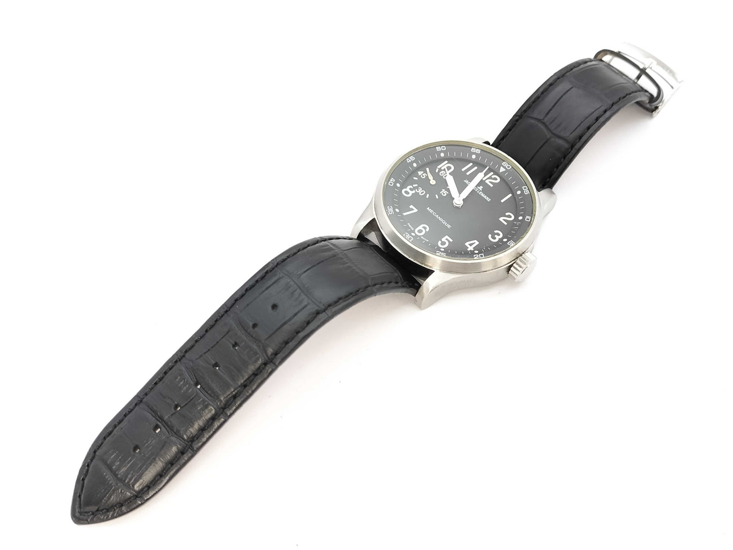 Jacques Lemans 1-1038 Black Dial Manual Winding Men's Watch