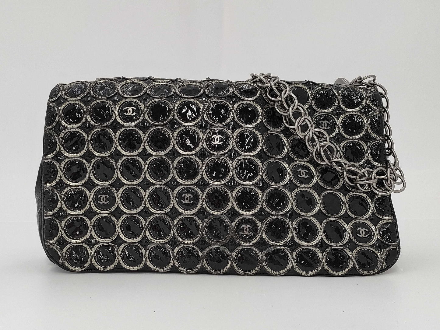 CHANEL Coco Mark Circle Stitch No. 12 Shoulder Bag