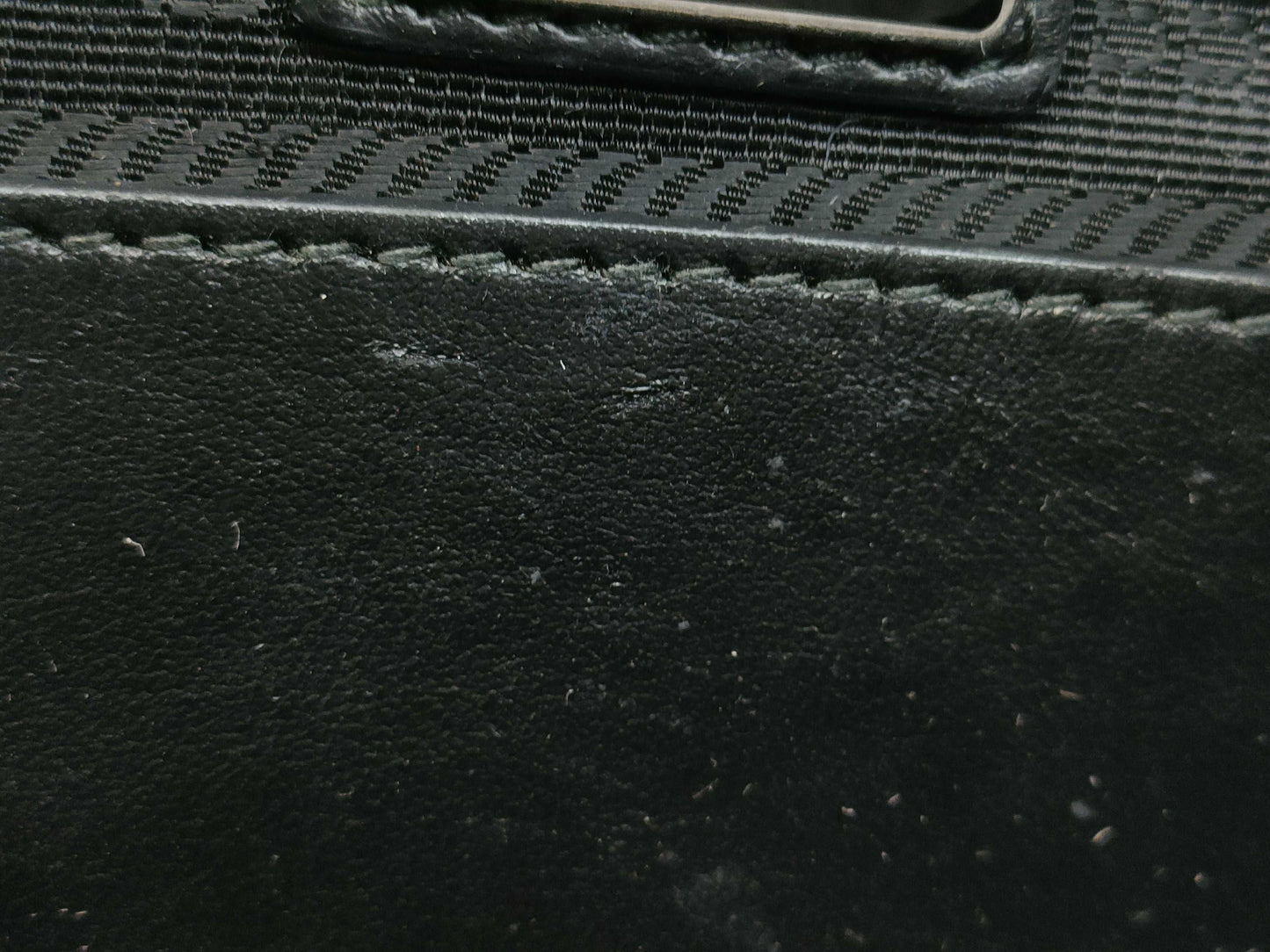 PRADA Prada Shoulder Bag Leather Black IC Shoulder Bag