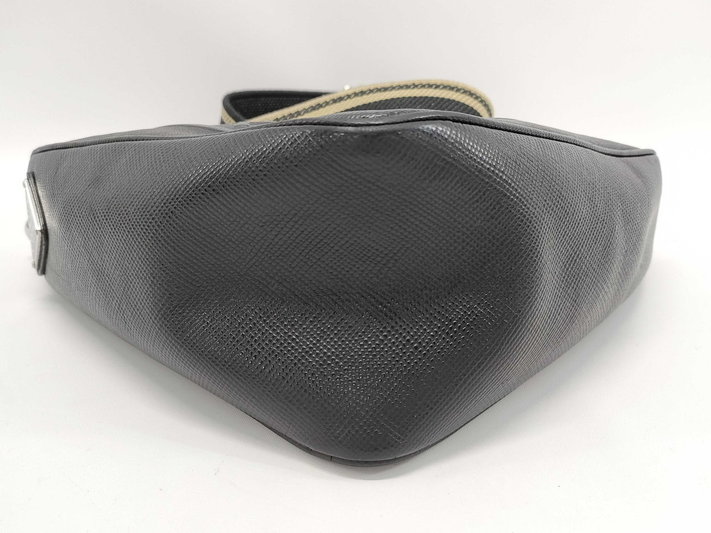 PRADA Prada Shoulder Bag Leather Black IC Shoulder Bag
