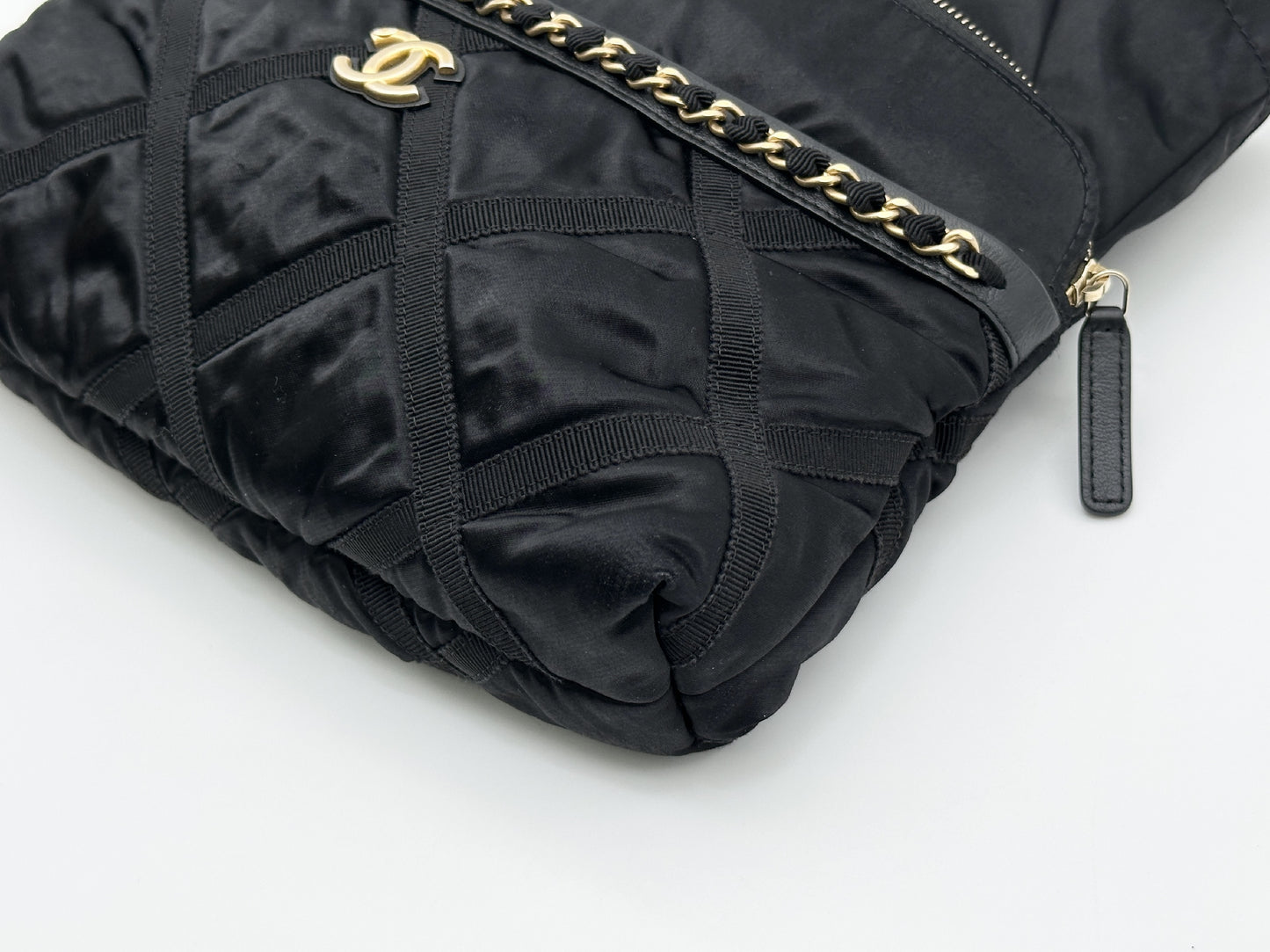 CHANEL Nylon Chain Black 31 Series Sticker with Card Included W26.5cm Shoulder Bag