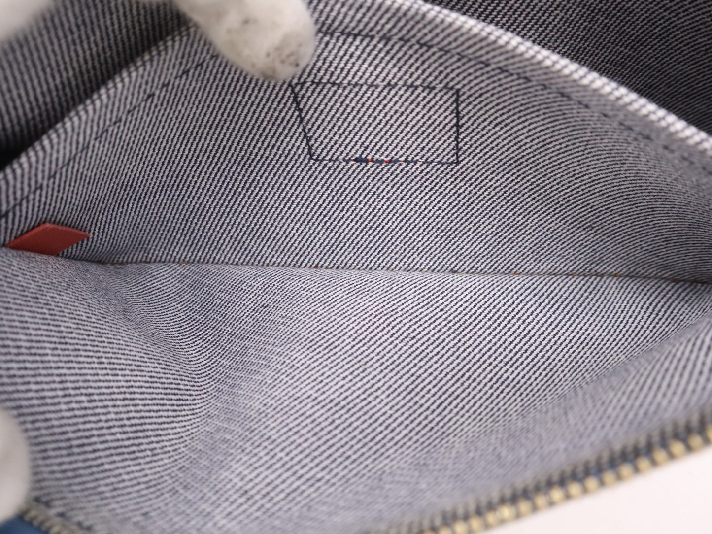 LOUIS VUITTON M44990 Monogram Denim Multi Pochette Accessoires RFID Verified Shoulder Bag with Two Pouches and Shoulder Strap