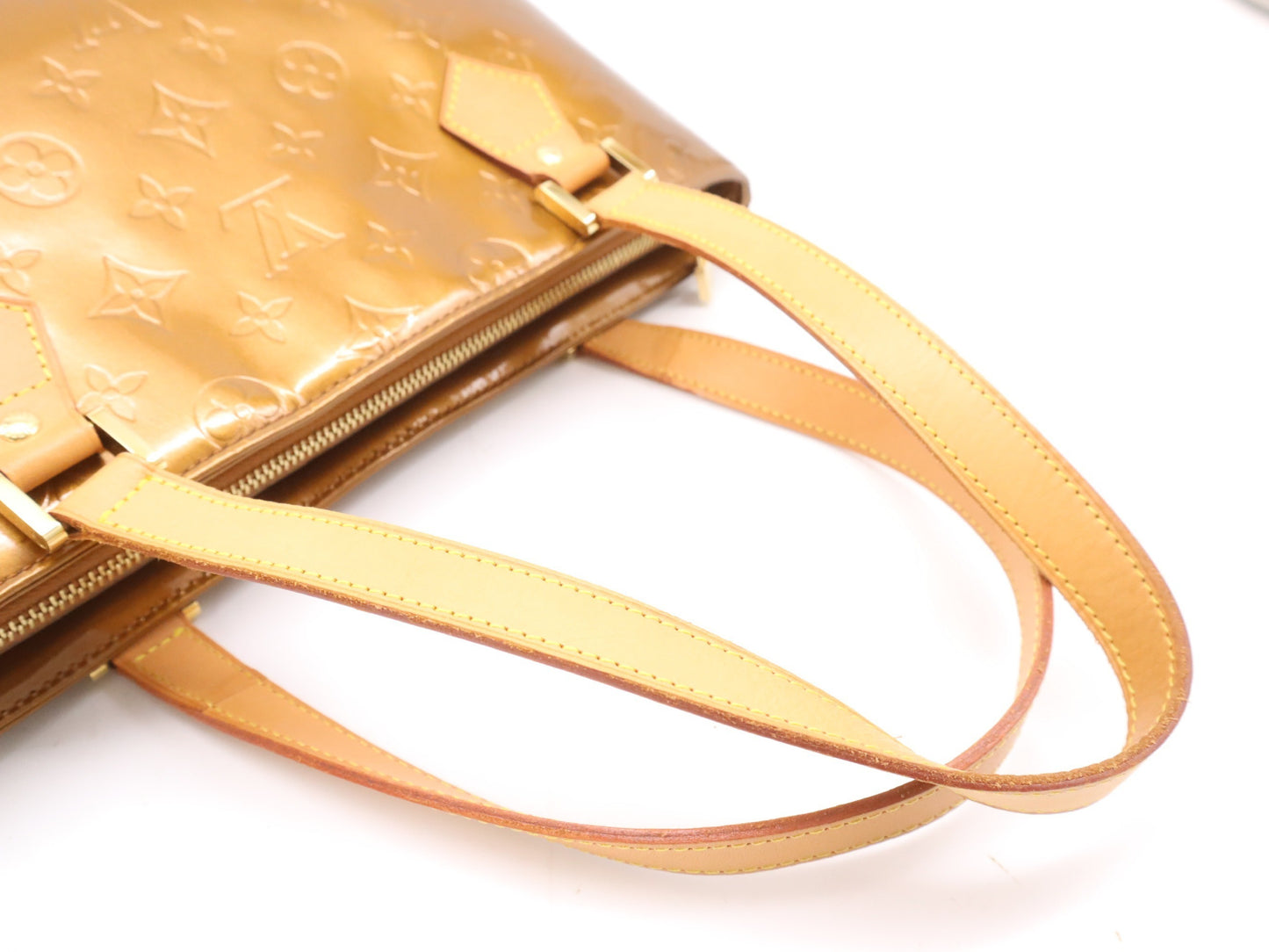 LOUIS VUITTON M91122 Vernis Houston Bronze Tote Bag
