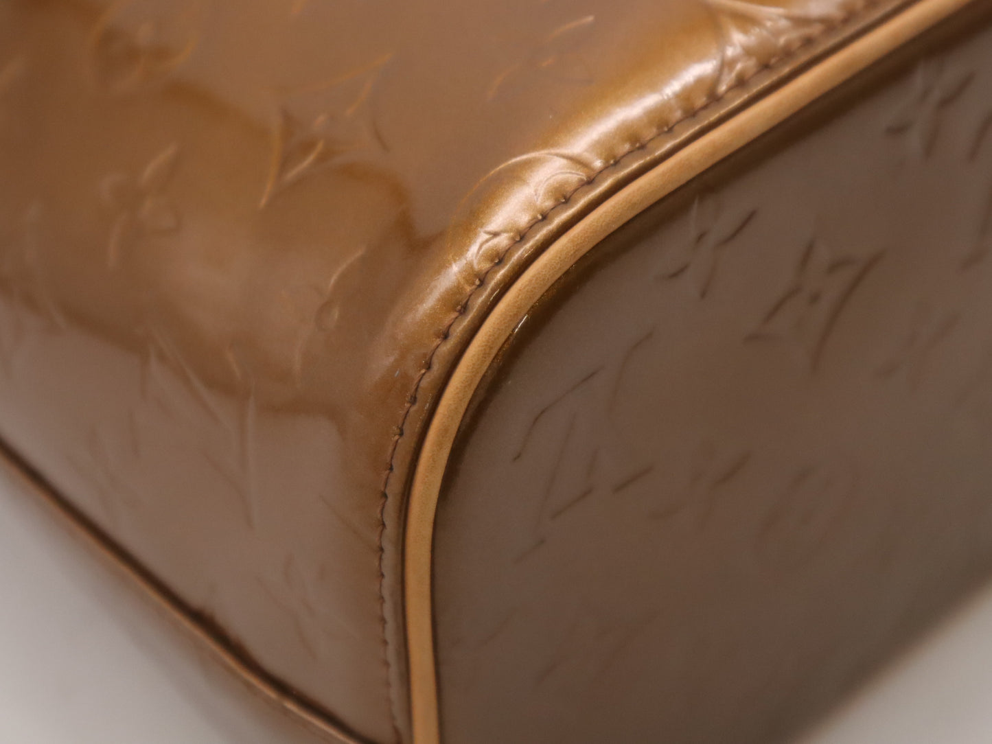 LOUIS VUITTON M91122 Vernis Houston Bronze Tote Bag