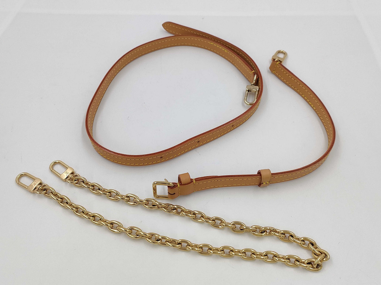 LOUIS VUITTON Mini Bumbag Brown Monogram Canvas with Gold Hardware M82335 RFID Chain Shoulder Bag