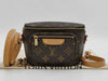 LOUIS VUITTON Mini Bumbag Brown Monogram Canvas with Gold Hardware M82335 RFID Chain Shoulder Bag