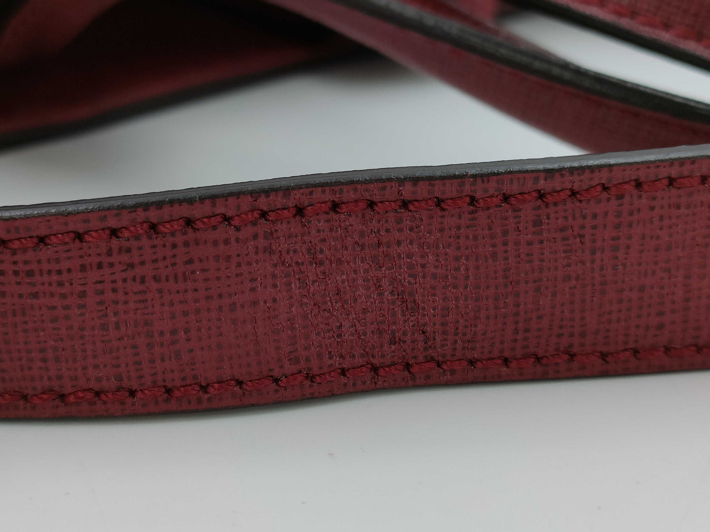 FENDI Toujours 2-Way Bag Shoulder Handbag Leather Red 8BH250 Shoulder Strap Handbag