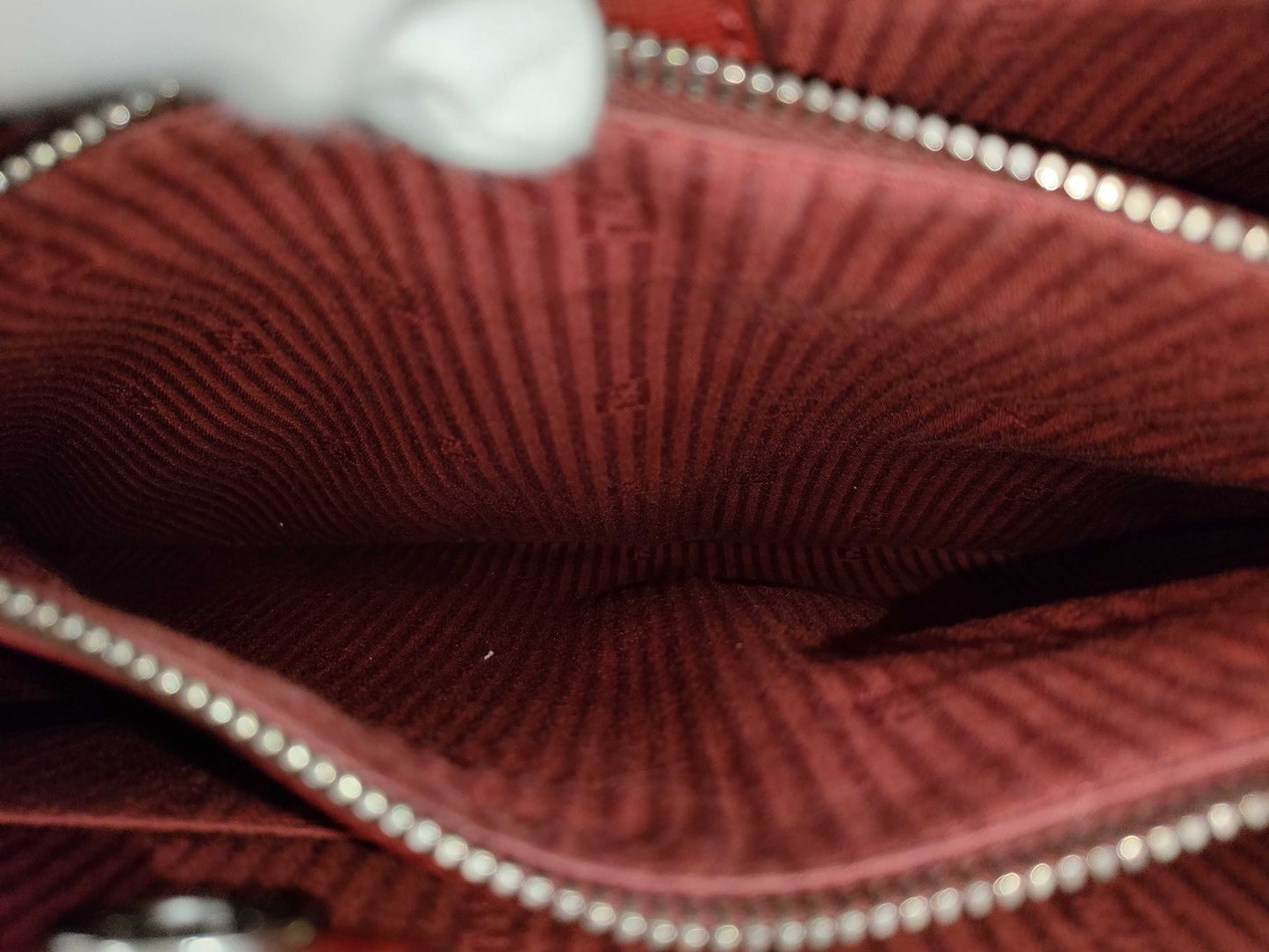 FENDI Toujours 2-Way Bag Shoulder Handbag Leather Red 8BH250 Shoulder Strap Handbag