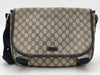 GUCCI GG Supreme Canvas Shoulder Bag in Beige PVC with Silver Hardware, 201732