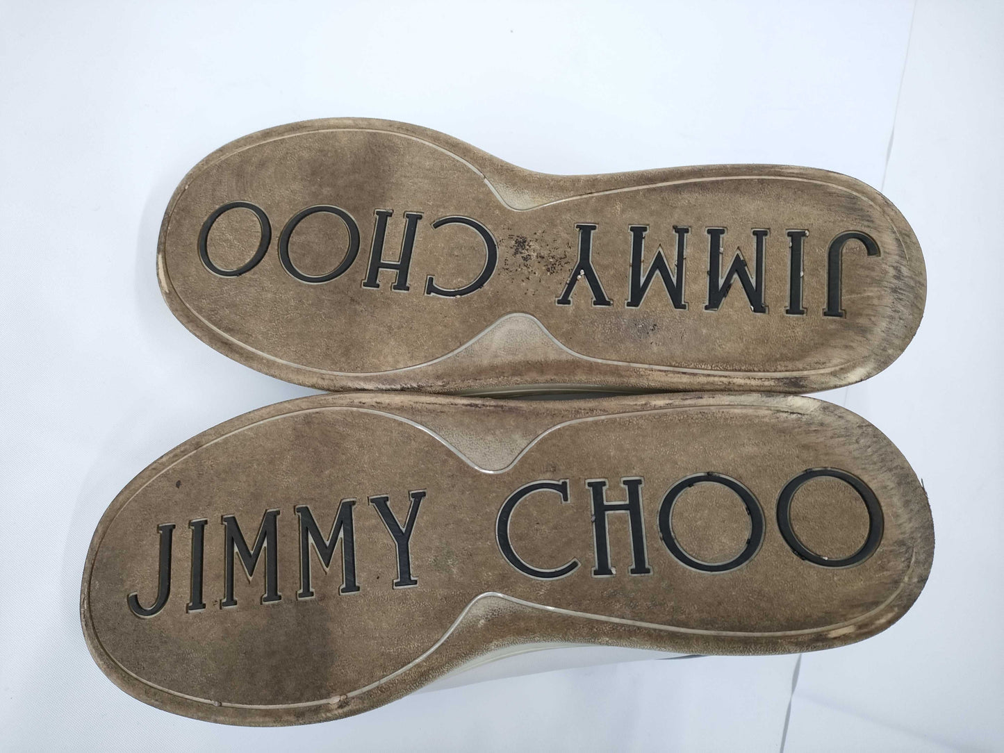 JIMMY CHOO Sneakers White Black Size 40 Sneakers