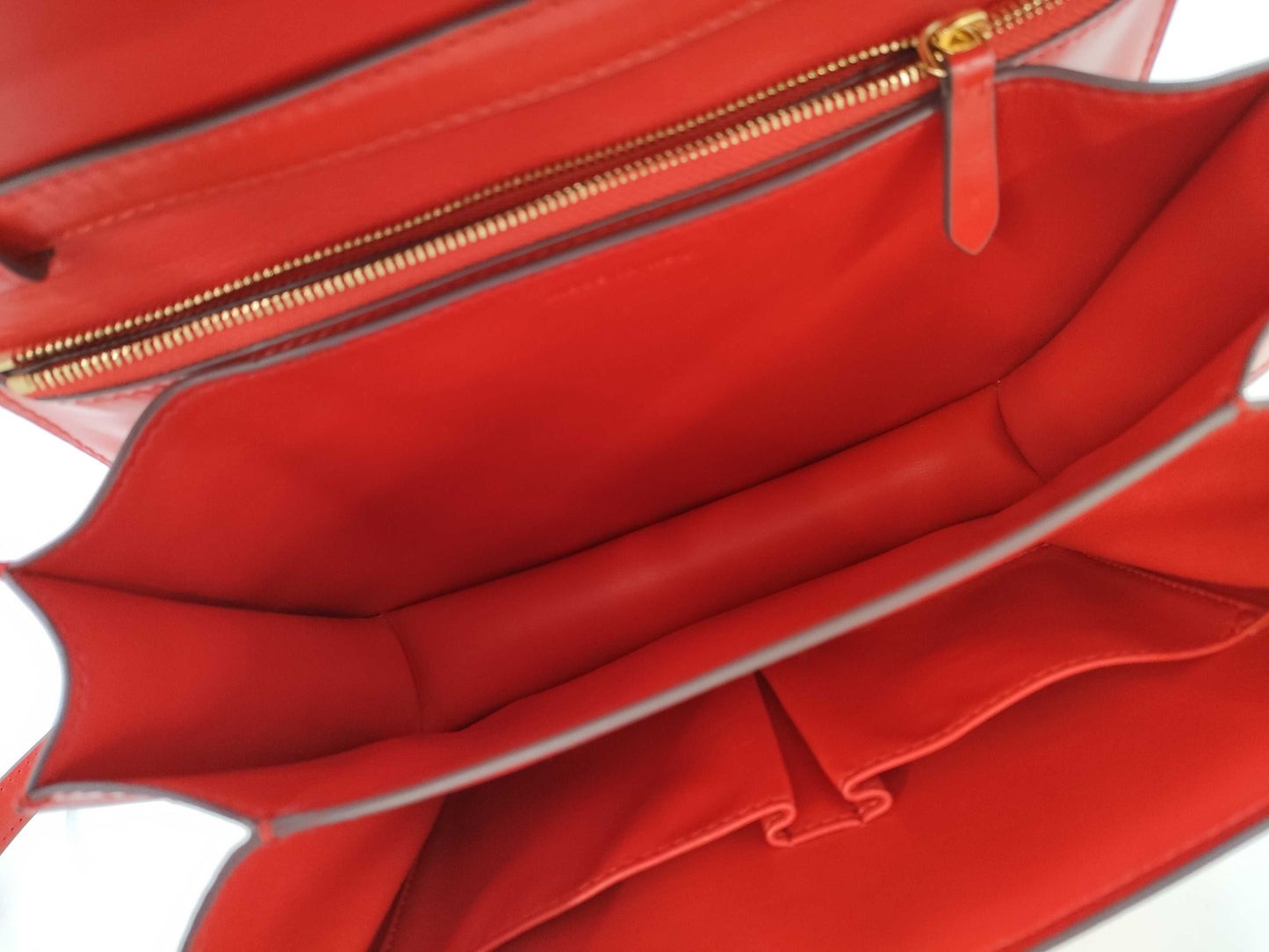CELINE Classic Box Shoulder Bag Red Shoulder Bag