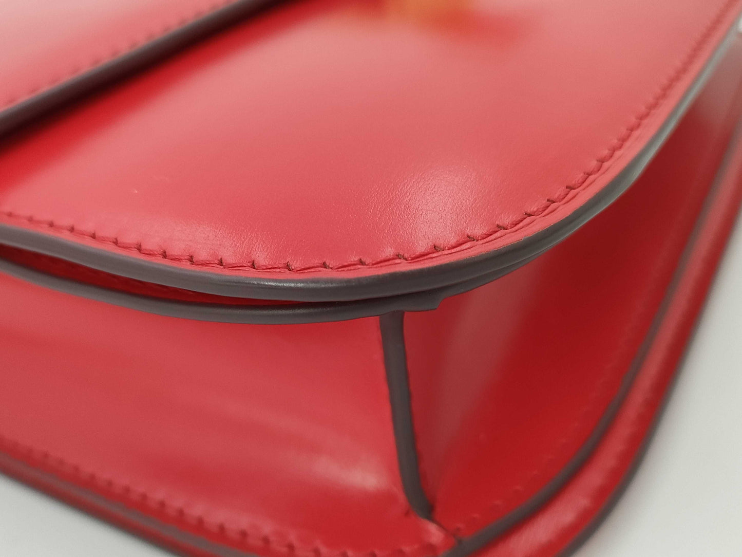 CELINE Classic Box Shoulder Bag Red Shoulder Bag