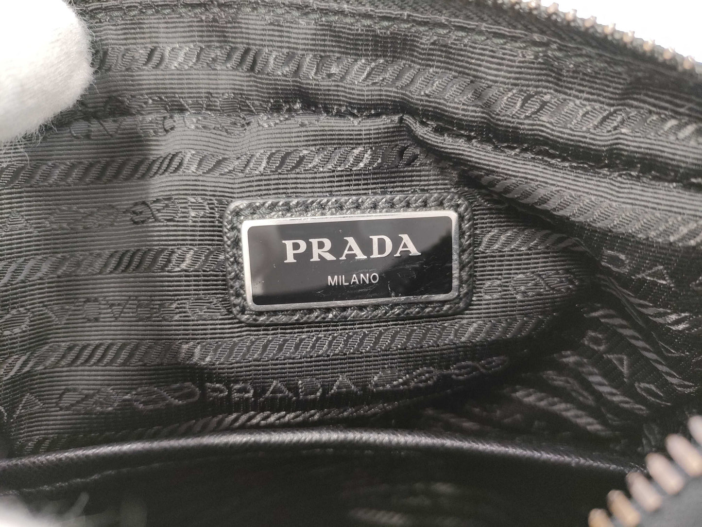 PRADA PRADA Saffiano Combi Shoulder Bag with Pouch
