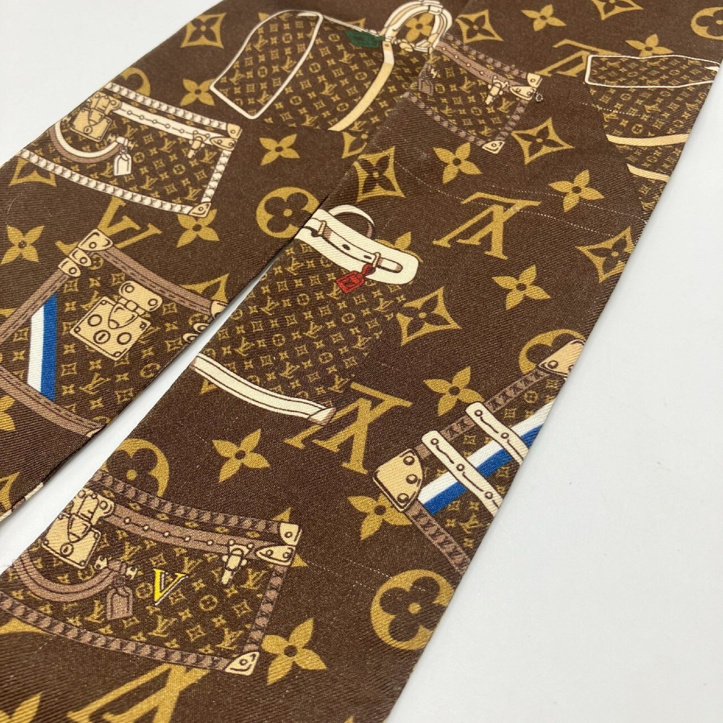 LOUIS VUITTON Bandeau Monogram Trunk Scarf