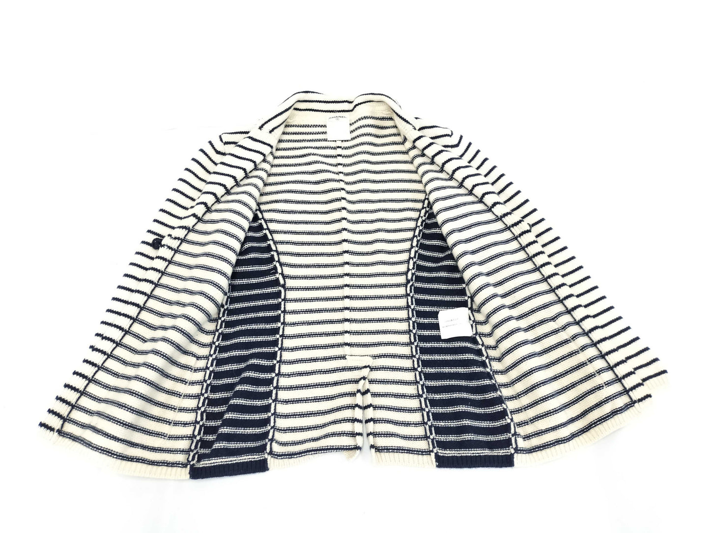 CHANEL CHANEL Knit Cardigan Border P21039V01301 03P #38 Cashmere Jacket